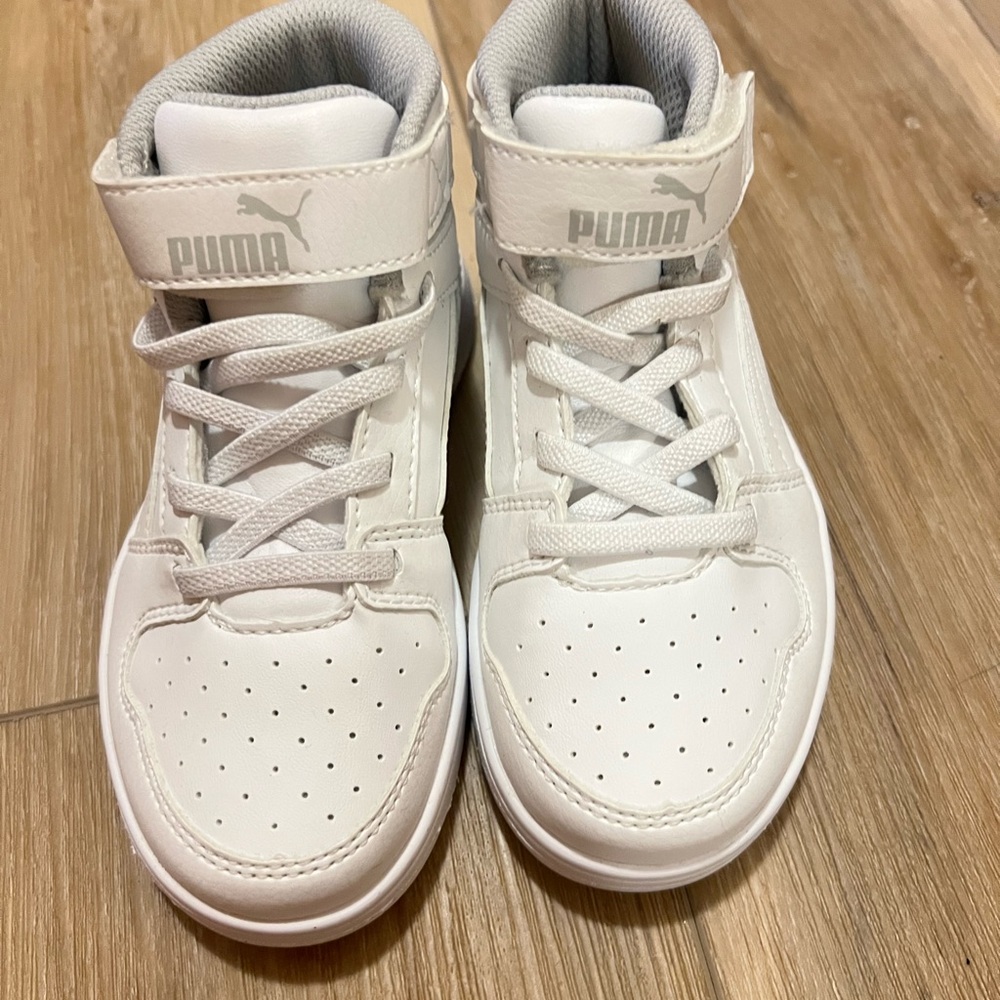 Puma Toddler Rebound Layup SL High Top Sneakers - White - Size 10.5C